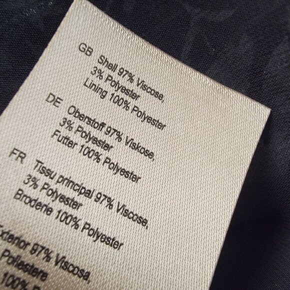 Scotch & Soda Maxi Dress Womens S Black White Shimmer Whimsical Fairy Luxury Y2K - Picture 5 of 9